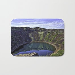 Kerid Crater Lake in Iceland Bath Mat
