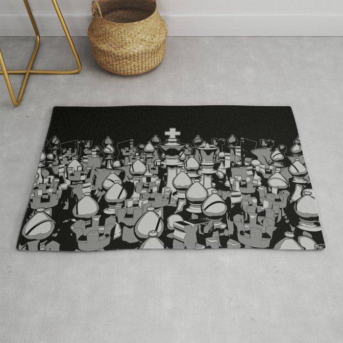 The Chess Crowd Rug