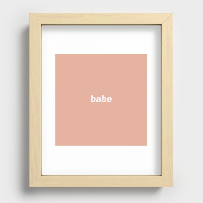 babe Recessed Framed Print