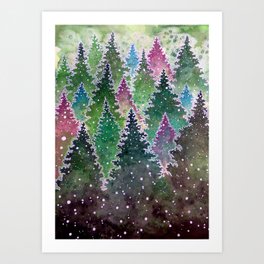 Northern Forest Art Print