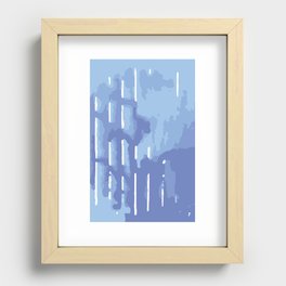 blue Recessed Framed Print