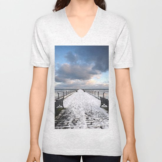 Saltburn by the Sea Unisex V-Neck
