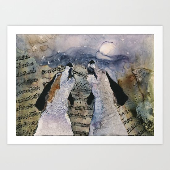 Once in a "Blue Tick" Moon Art Print
