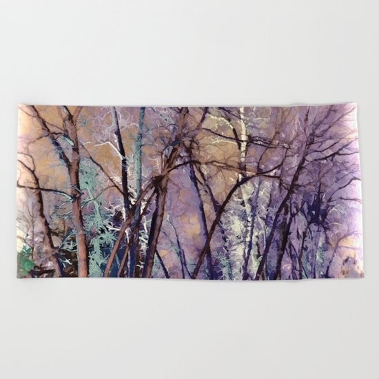 Trees are Poems That the Earth Writes Upon the Sky Beach Towel