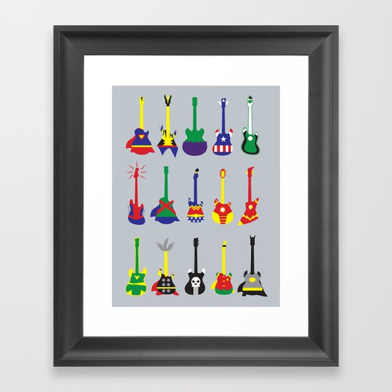 Guitar Heroes Framed Art Print
