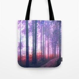 Woods in the outer space Tote Bag