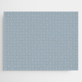 Midtone Blue Gray Grey Single Solid Color Coordinates with PPG Peace PPG10-28 Blue Persuasion Jigsaw Puzzle