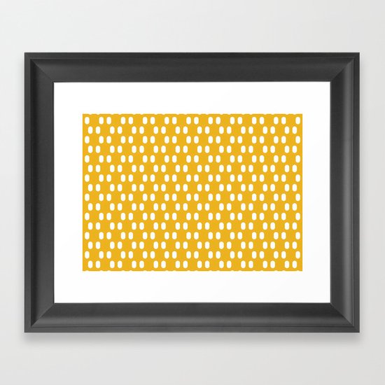 Aelbrecht Yellow Pattern Framed Art Print