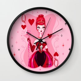 Queen of Hearts Wall Clock
