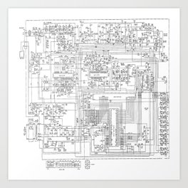 elektrik mankind  (A7 B0111) Art Print
