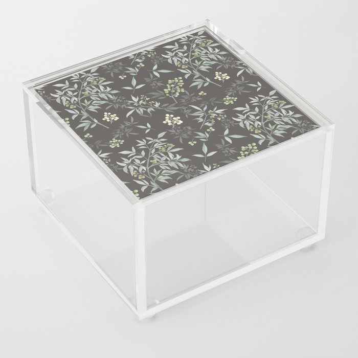 Green Bamboo surface pattern Acrylic Box