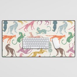 Cheetah Poster Desk Mat | Cats, Pattern, Cheetah, Digital, Retro, Abstract, Jaguar, Comic, Street Art, Jungle 