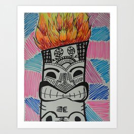 Tiki Man Art Print