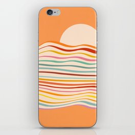 Sea of change - Rainbow Waves Sunset iPhone Skin