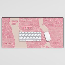 New York map Desk Mat