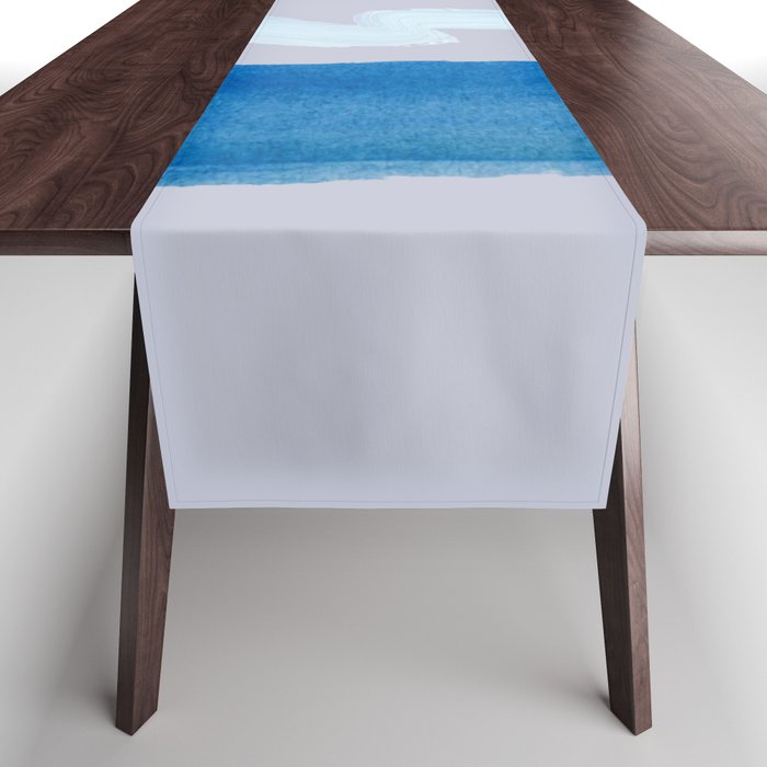 Niagara Falls - Minimal Watercolor Nature Table Runner