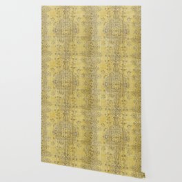 Oriental retro yellow carpet Wallpaper