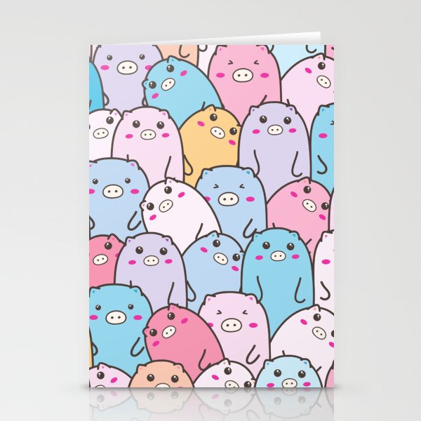Funny Pigs Stationery Cards
