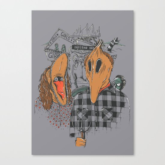 Beetle Gothic - A portrait of the recently deceased Canvas Print