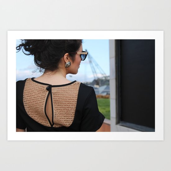 Lasercut NOT LACE Art Print
