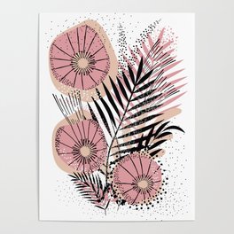 Pink flower Poster