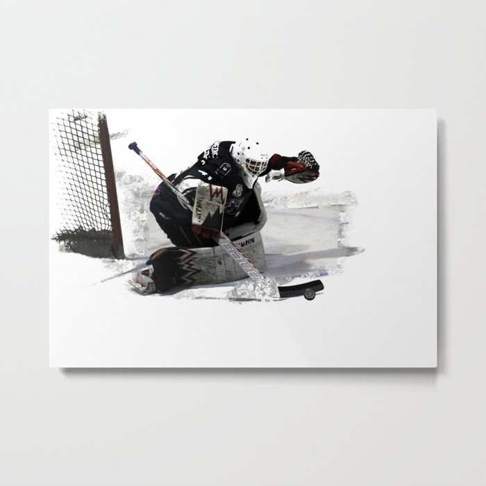 No Goal! - Hockey Goalie Metal Print