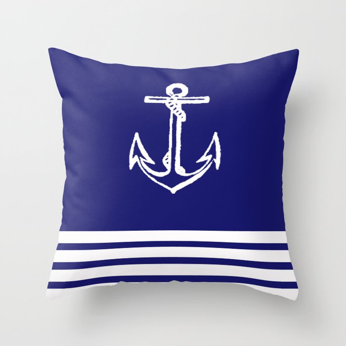 Nautical Stripe Throw Pillow