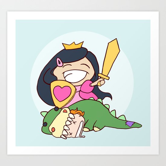 lil' Princess Girlpower!!! Art Print