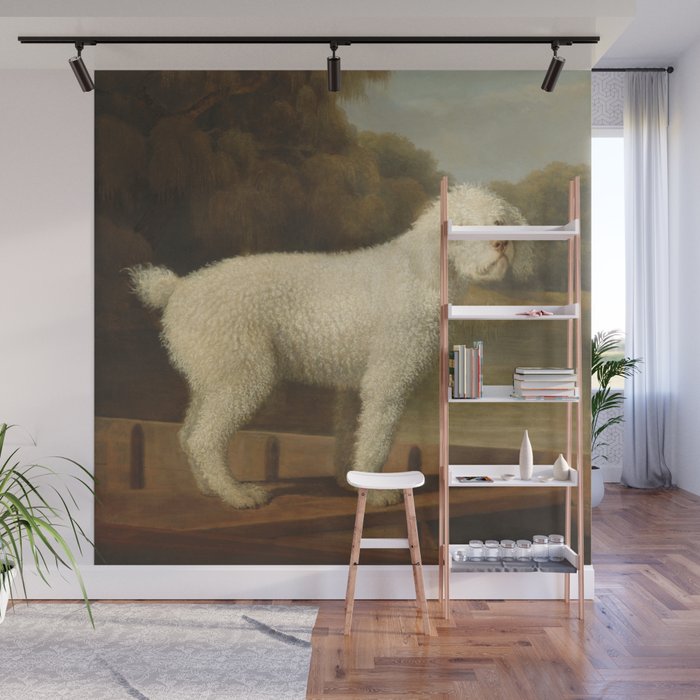 George Stubbs - White Poodle in a Punt Wall Mural