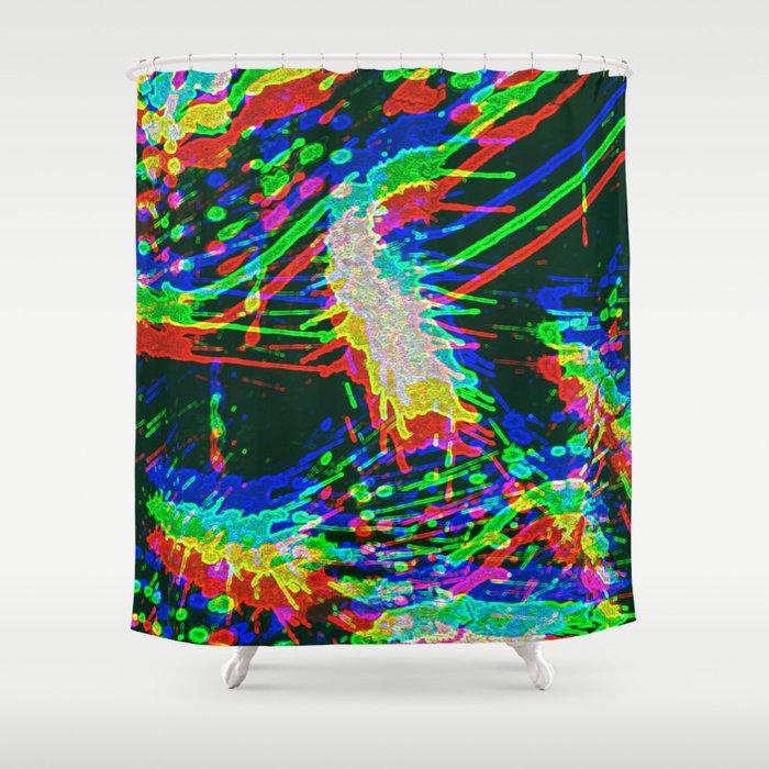 Feeling trippy - a psychadelic trip back to the 60s. Groovy, baby! Shower Curtain