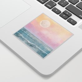 Dreamy Tropical Sunset Ocean Sticker