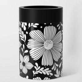Optimistic Botanicals in black and white Can Cooler