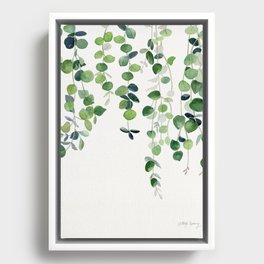 Eucalyptus Watercolor 2  Framed Canvas