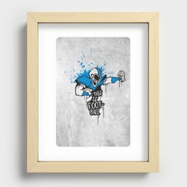 This is FOOTball Recessed Framed Print