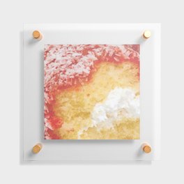 Creme Filled Coconut Cake Floating Acrylic Print