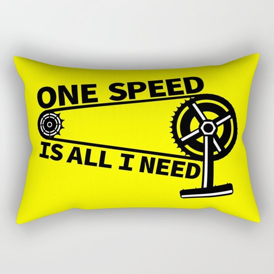 Single Speed Bike Rectangular Pillow
