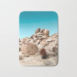 Joshua Tree Rock Formations Bath Mat | Color, Desertoasis, Digital Manipulation, Desert, Rocklandscape, Sage, Boho, Hdr, Rock, Digital 
