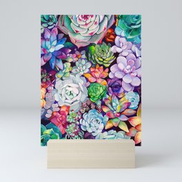 Succulent Garden Mini Art Print