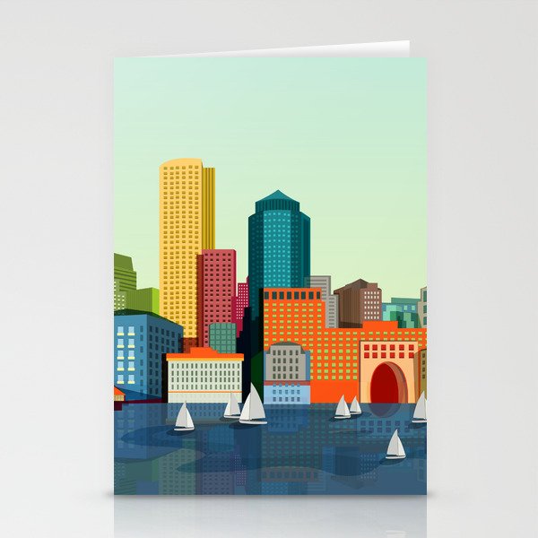 City Boston Stationery Cards