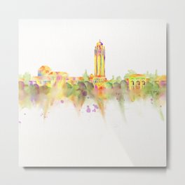 Colorful Stanford California Skyline - University Metal Print | Campus, Dorm Decor, Watercolor, Universities, Drawing, Building, Stanford, Gift, Illustration, Hoover Tower 