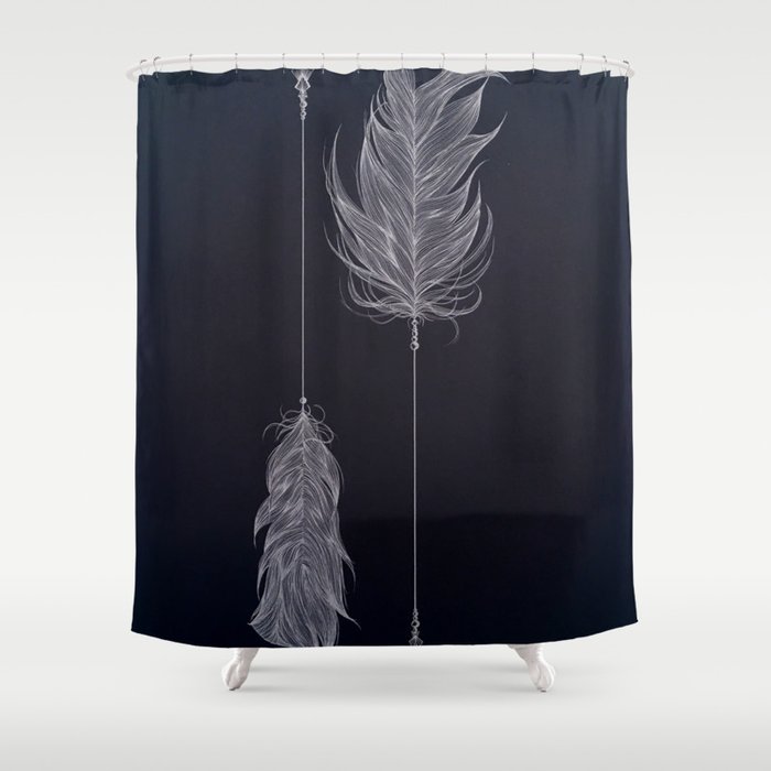 ..and then whats left is your arrow. Shower Curtain