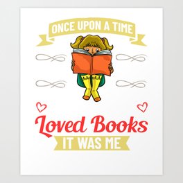 Book Girl Reading Women Bookworm Librarian Reader Art Print