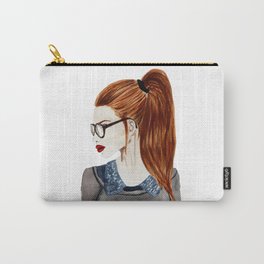 Ebba fashion illustration girl  Carry-All Pouch
