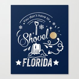 Cool Snow Bird Beach Gift Funny Florida Vacation Canvas Print