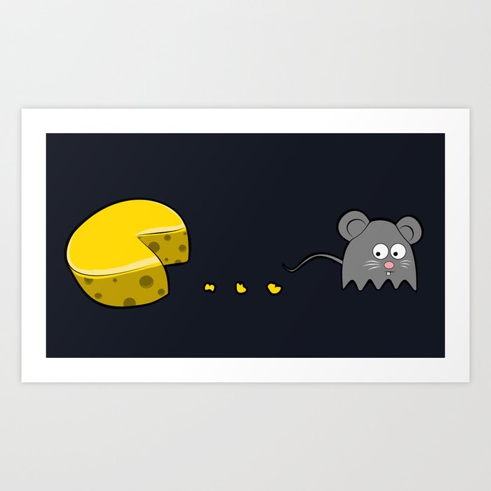 Cheese and Mouse Art Print