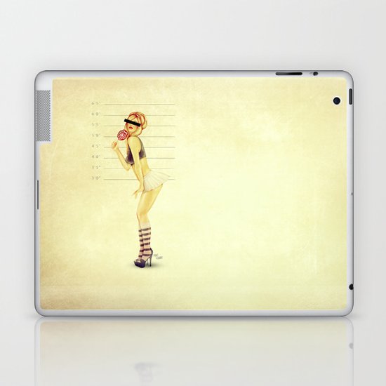 Pin Up Mugshot Laptop & iPad Skin