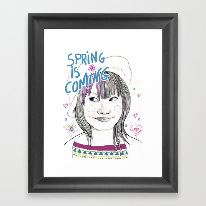 Spring is coming Framed Art Print