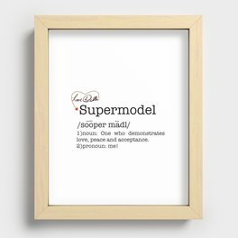 Supermodel Recessed Framed Print