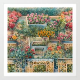 Rose Garden Art Print