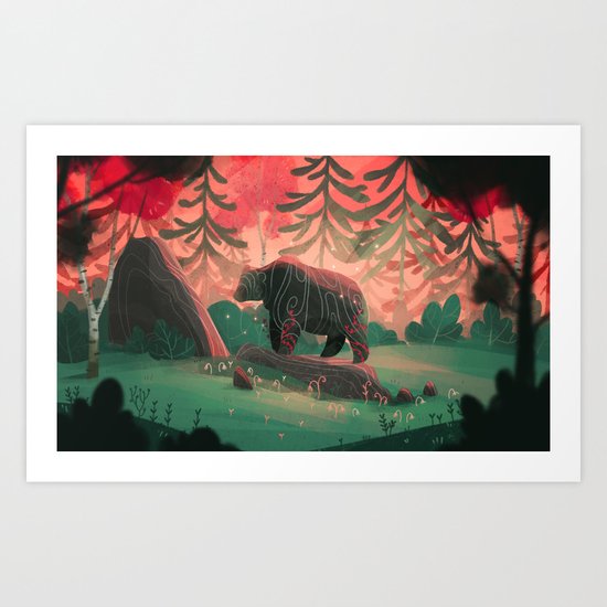 Sunset magic Art Print